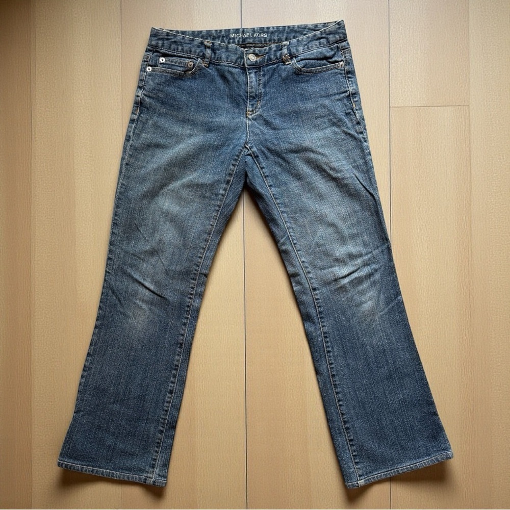MICHAEL KORS Jeans – Size 6P – Petite Bootcut with Studded Back Pockets